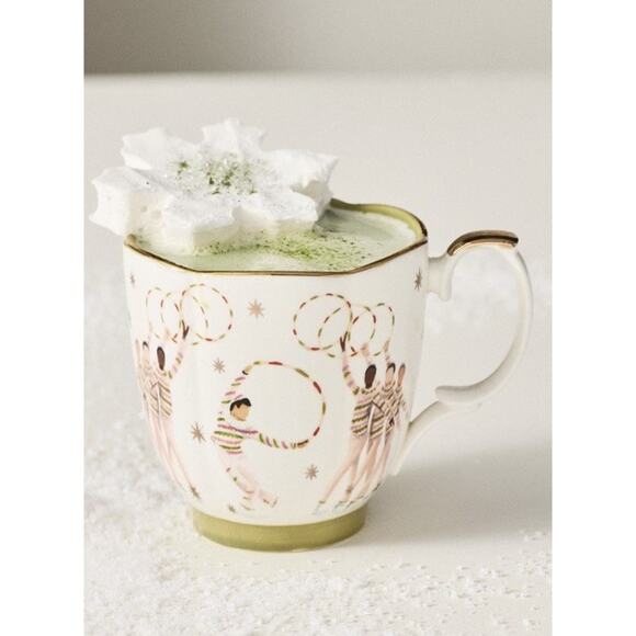 Anthropologie New York City Ballet Nutcracker Candy Canes Mug SOLD OUT - Picture 1 of 3